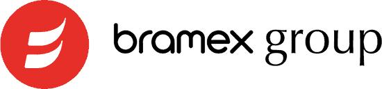 Logo de Bramex Group® en la sede central.