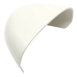 Placa de máquina industrial blanca para maquinaria pesada.